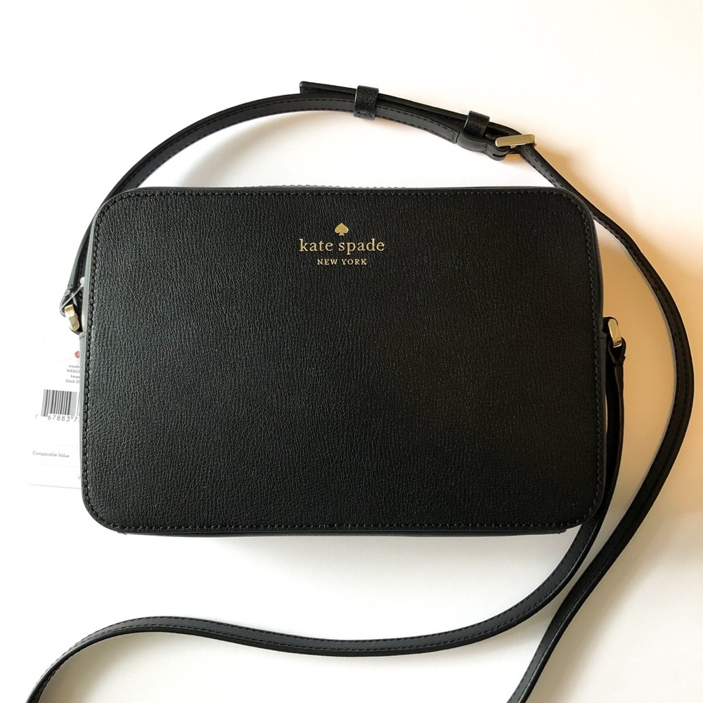Kate Spade harper crossbody small handbag, black